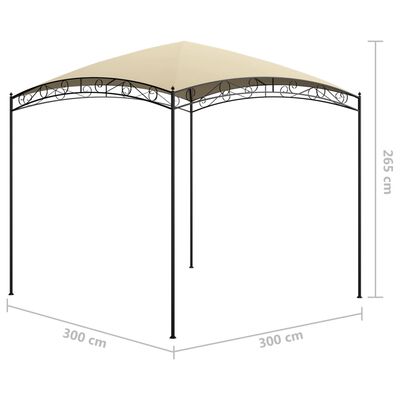 vidaXL Pavillon 3x4x2,65 m Anthrazit 180 g/m²