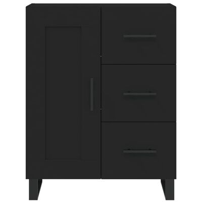 vidaXL Sideboard Schwarz 69,5x34x90 cm Holzwerkstoff