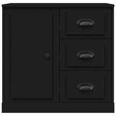 vidaXL Sideboard Schwarz 70x35,5x67,5 cm Holzwerkstoff