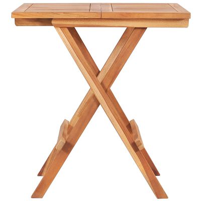 vidaXL Bistrotisch Klappbar 60x60x65 cm Massivholz Teak