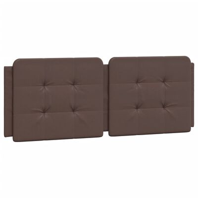 vidaXL Bett mit Matratze Braun 140x200 cm Kunstleder