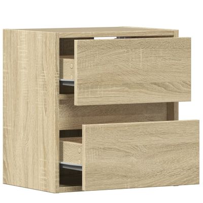 vidaXL TV-Wandschrank mit LED-Beleuchtung Sonoma 41x31x45 cm