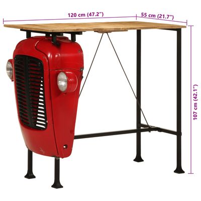 vidaXL 5-tlg. Bar-Set Massivholz Mango