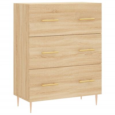 vidaXL Highboard Sonoma-Eiche 69,5x34x180 cm Holzwerkstoff