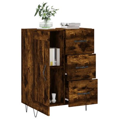 vidaXL Sideboard Räuchereiche 69,5x34x90 cm Holzwerkstoff