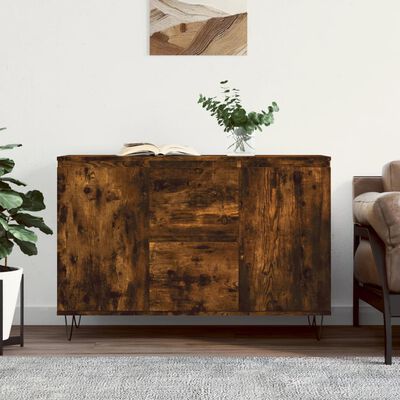 vidaXL Sideboard Räuchereiche 104x35x70 cm Holzwerkstoff