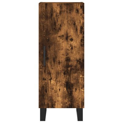 vidaXL Highboard Räuchereiche 34,5x34x180 cm Holzwerkstoff