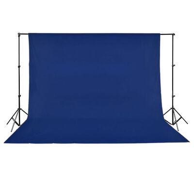 vidaXL Hintergrund Baumwolle Blau 500x300 cm Chroma-Key