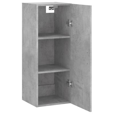 vidaXL Wandschrank Betongrau 34,5x34x90 cm