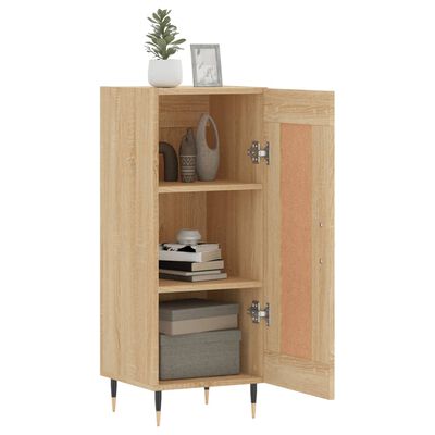 vidaXL Sideboard Sonoma-Eiche 34,5x34x90 cm Holzwerkstoff