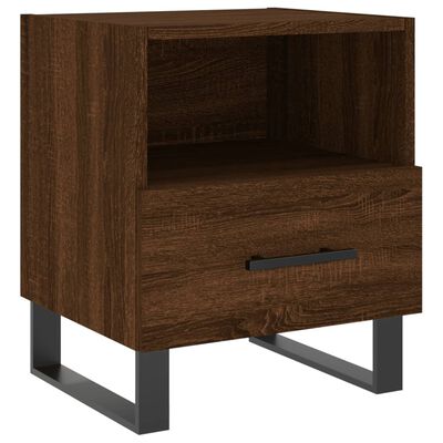 vidaXL Nachttische 2Stk. Braun Eichen-Optik 40x35x47,5cm Holzwerkstoff