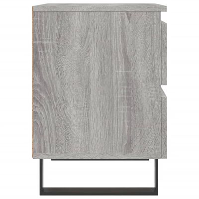 vidaXL Nachttische 2 Stk. Grau Sonoma 40x35x50 cm Holzwerkstoff