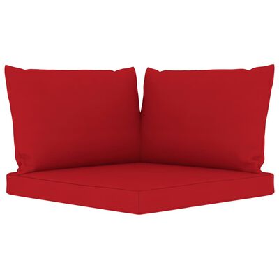 vidaXL 8-tlg. Garten-Lounge-Set mit Kissen in Rot