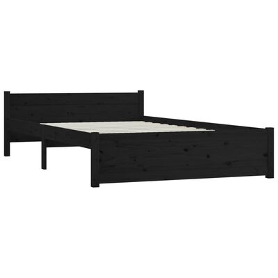 vidaXL Bett mit Schubladen Schwarz 140x190 cm