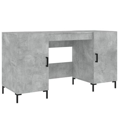 vidaXL Schreibtisch Betongrau 140x50x75 cm Holzwerkstoff