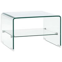 vidaXL Couchtisch Transparent 50×45×33 cm Hartglas