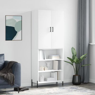 vidaXL Highboard Weiß 69,5x34x180 cm Holzwerkstoff