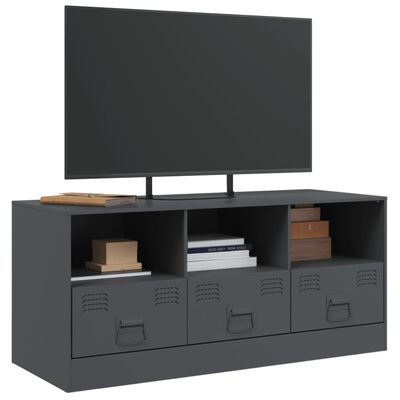 vidaXL TV-Schrank Anthrazit 99x39x44 cm Stahl