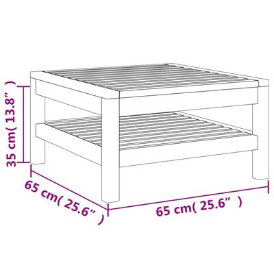 vidaXL 8-tlg. Garten-Lounge-Set mit Creme Kissen Massivholz Akazie