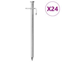 vidaXL Zeltheringe 24 Stk. 19,5 cm 8 mm Verzinkter Stahl