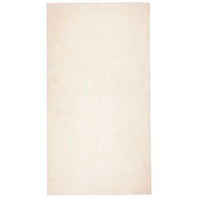 vidaXL Teppich HUARTE Kurzflor Weich und Waschbar Beige 60x110 cm