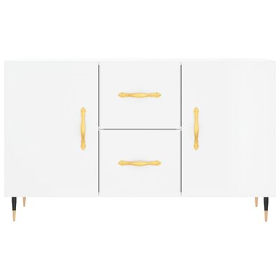 vidaXL Sideboard Hochglanz-Weiß 100x36x60 cm Holzwerkstoff