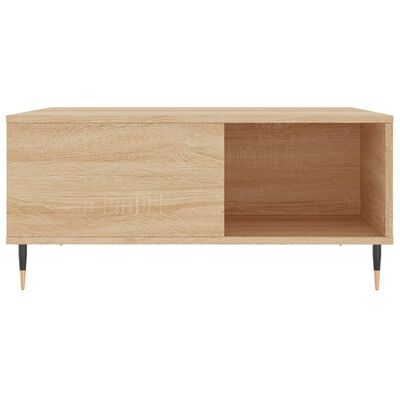 vidaXL Couchtisch Sonoma-Eiche 80x80x36,5 cm Holzwerkstoff