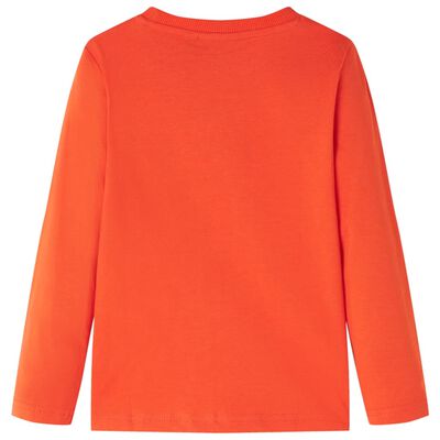 Kinder-Langarmshirt Hellorange 140