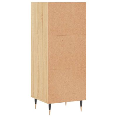 vidaXL Sideboard Sonoma-Eiche 34,5x32,5x90 cm Holzwerkstoff