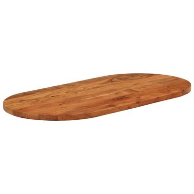 vidaXL Tischplatte 100x50x3,8 cm Oval Massivholz Akazie