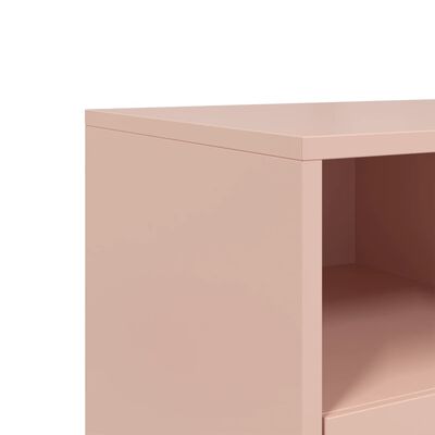 vidaXL TV-Schrank Rosa 68x39x43,5 cm Stahl