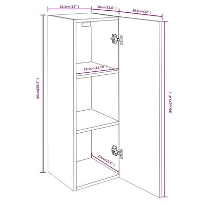 vidaXL 8-tlg. TV-Schrank-Set Schwarz Holzwerkstoff