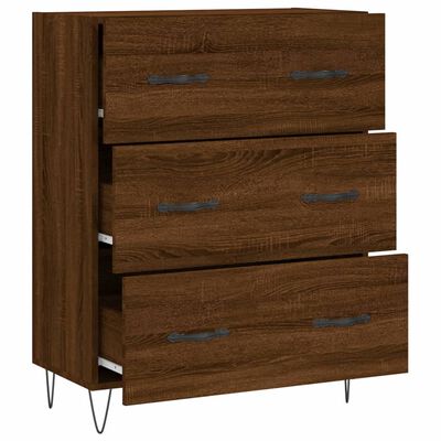 vidaXL Sideboard Braun Eichen-Optik 69,5x34x90 cm Holzwerkstoff