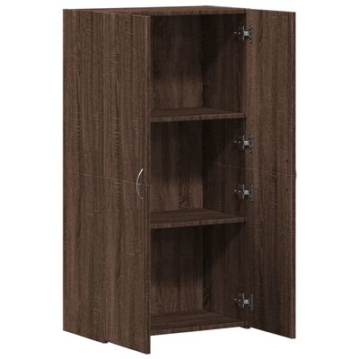 vidaXL Aktenschrank Braun Eichen-Optik 60x32x115 cm Holzwerkstoff