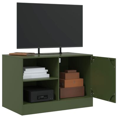 vidaXL TV-Schrank Olivgrün 67x39x44 cm Stahl