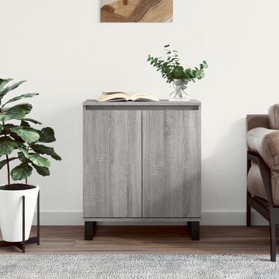 vidaXL Sideboard Grau Sonoma 60x35x70 cm Holzwerkstoff