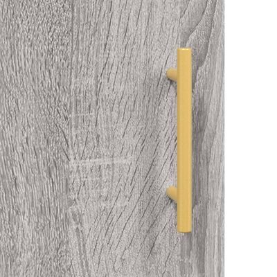 vidaXL Sideboard Grau Sonoma 90x34x80 cm Holzwerkstoff