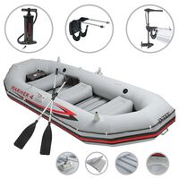 Intex Schlauchboot-Set Mariner 4 mit Trolling-Motor und Halterung