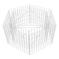 vidaXL Sechseckiges Gabionen-Hochbeet 100×90×50 cm