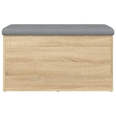 vidaXL Sitzbank mit Stauraum Sonoma-Eiche 82x42x45 cm Holzwerkstoff