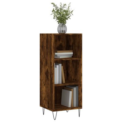 vidaXL Sideboard Räuchereiche 34,5x32,5x90 cm Holzwerkstoff