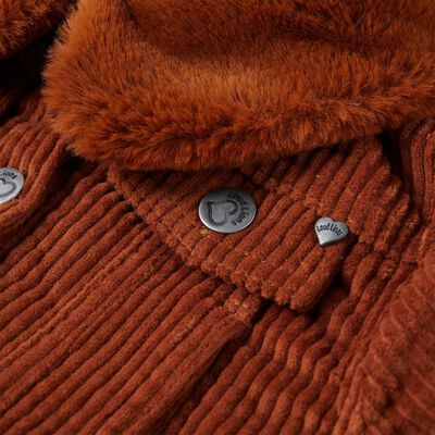 Kinderjacke Cord Cognac 128