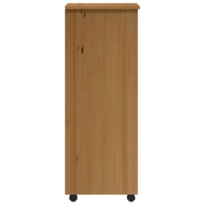 vidaXL Rollschrank mit Schubladen MOSS Honigbraun Massivholz Kiefer