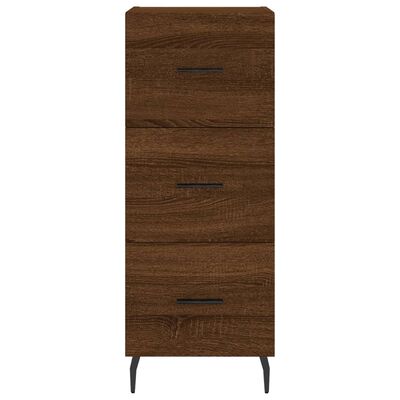 vidaXL Sideboard Braun Eichen-Optik 34,5x34x90 cm Holzwerkstoff