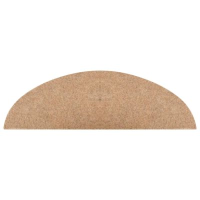 vidaXL Stufenmatten Selbstklebend 10 Stk. Beige 56x17x3 cm