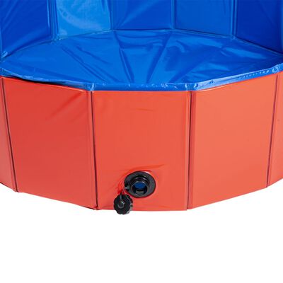 Animal Boulevard Haustier-Pool Cooling L 100x100x30 cm Rot/Blau