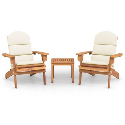 vidaXL 3-tlg. Garten-Lounge-Set Adirondack Massivholz Akazie