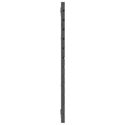 vidaXL Wand-Kopfteil Grau 206x3x91,5 cm Massivholz Kiefer