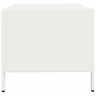 vidaXL TV-Schrank Weiß 68x50x43,5 cm Kaltgewalzter Stahl