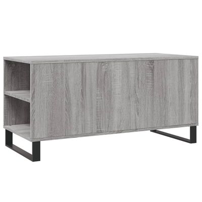 vidaXL Couchtisch Grau Sonoma 102x44,5x50 cm Holzwerkstoff